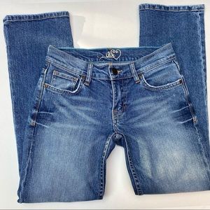 Ilir Distressed Blue Jean Capris Size 1